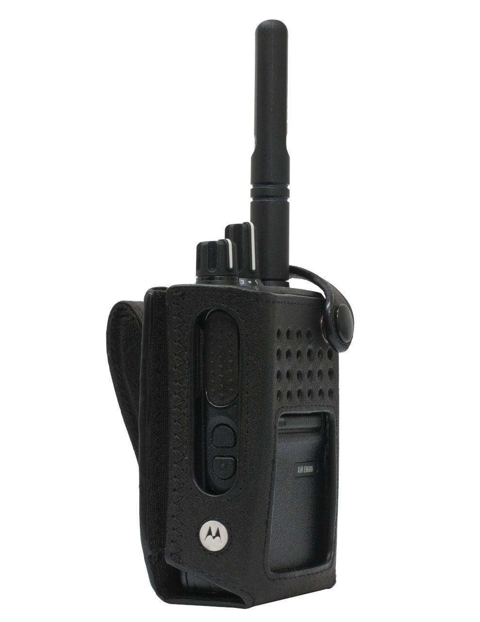 Ledertragetasche mit feststehender Gürtelschlaufe für Standard Batterie PMLN7536A