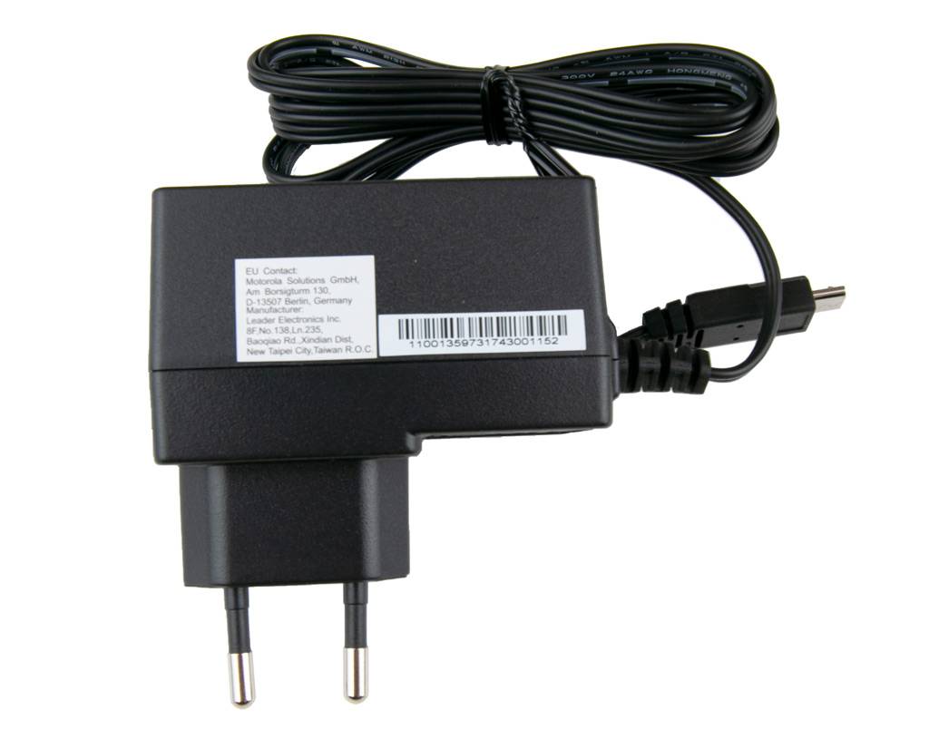 Motorola Netzteil mit Euro Stecker und Mirco USB Kabel PS000042A12