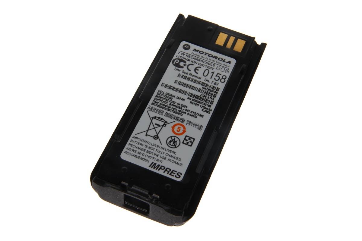 Motorola IMPRES Li-Ion Batterie 1250mAh IECEX ATEX NNTN8570C