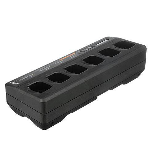 6-fach Tischladegerät IMPRES 2 Ladetechnologie mit Display und EU Netzteil