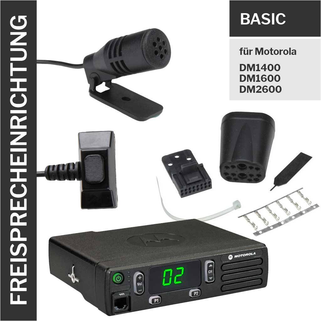 Freisprecheinrichtung mit kabelloser PTT Motorola DM1400 DM1600 DM2600 für Spezialfahrzeuge