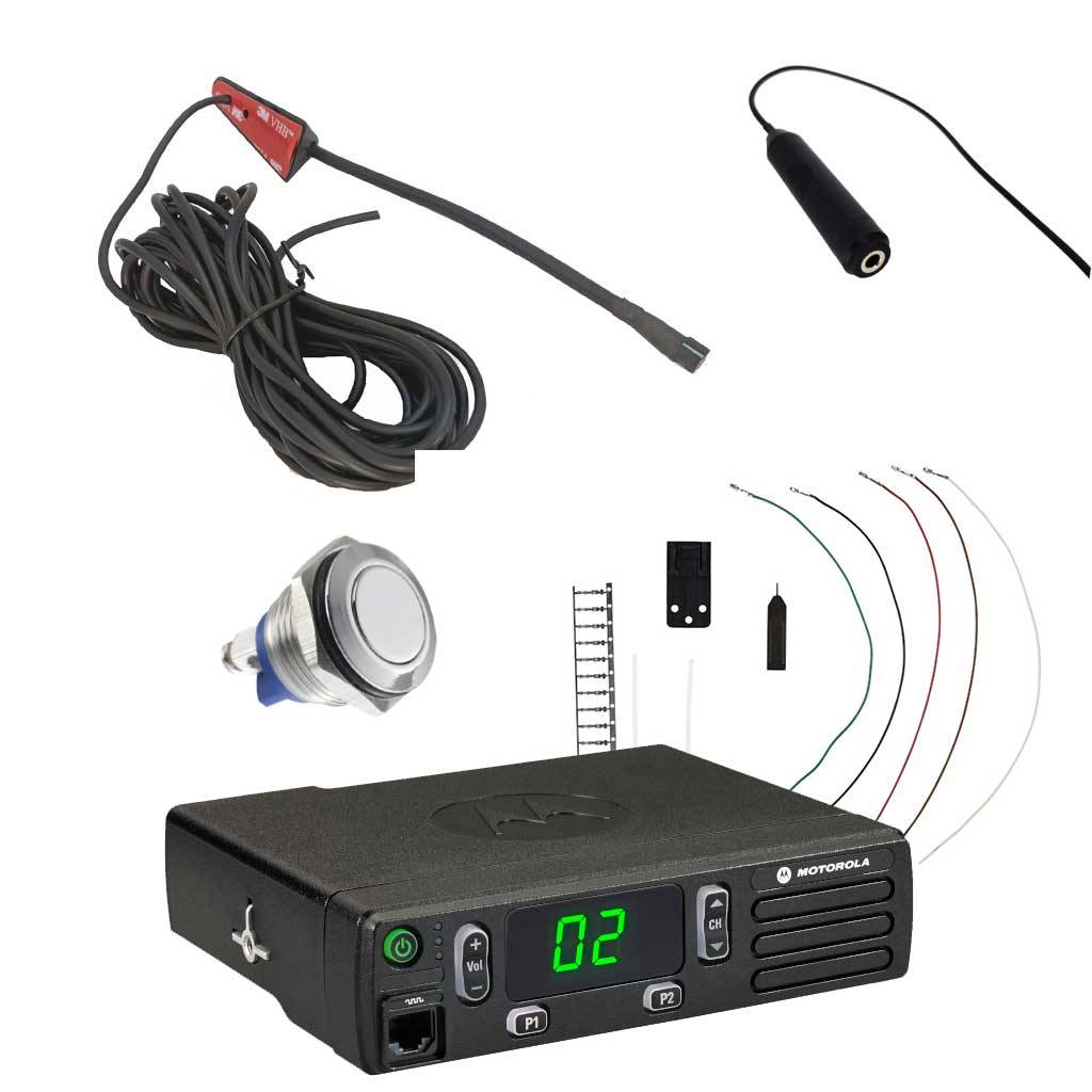 Freisprecheinrichtung Professionell für Motorola DM1400 DM1600 DM2600 für LKW und laute Umgebungen wie Baumaschinen und Kräne
