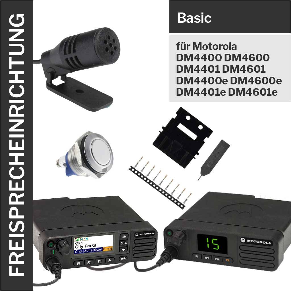 Freisprecheinrichtung mit Fußtaster Motorola DM4400 DM4600 DM4401 DM4601 DM4400e DM4600e DM4401e DM4601e