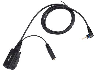 HYTERA Basis-Set mit PTT und Mikrofon ohne Ohrhörer IP54, anschließbare Ohrhörer: ES-01, ES-02, EH-01, EH-02 ACS-01 580002042009