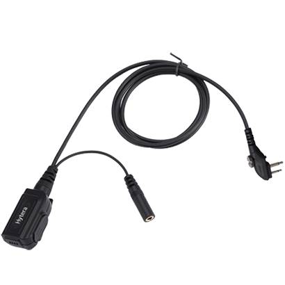 HYTERA Basis-Set mit PTT und Mikrofon ohne Ohrhörer IP54, anschließbare Ohrhörer: ES-01, ES-02, EH-01, EH-02 ACM-01