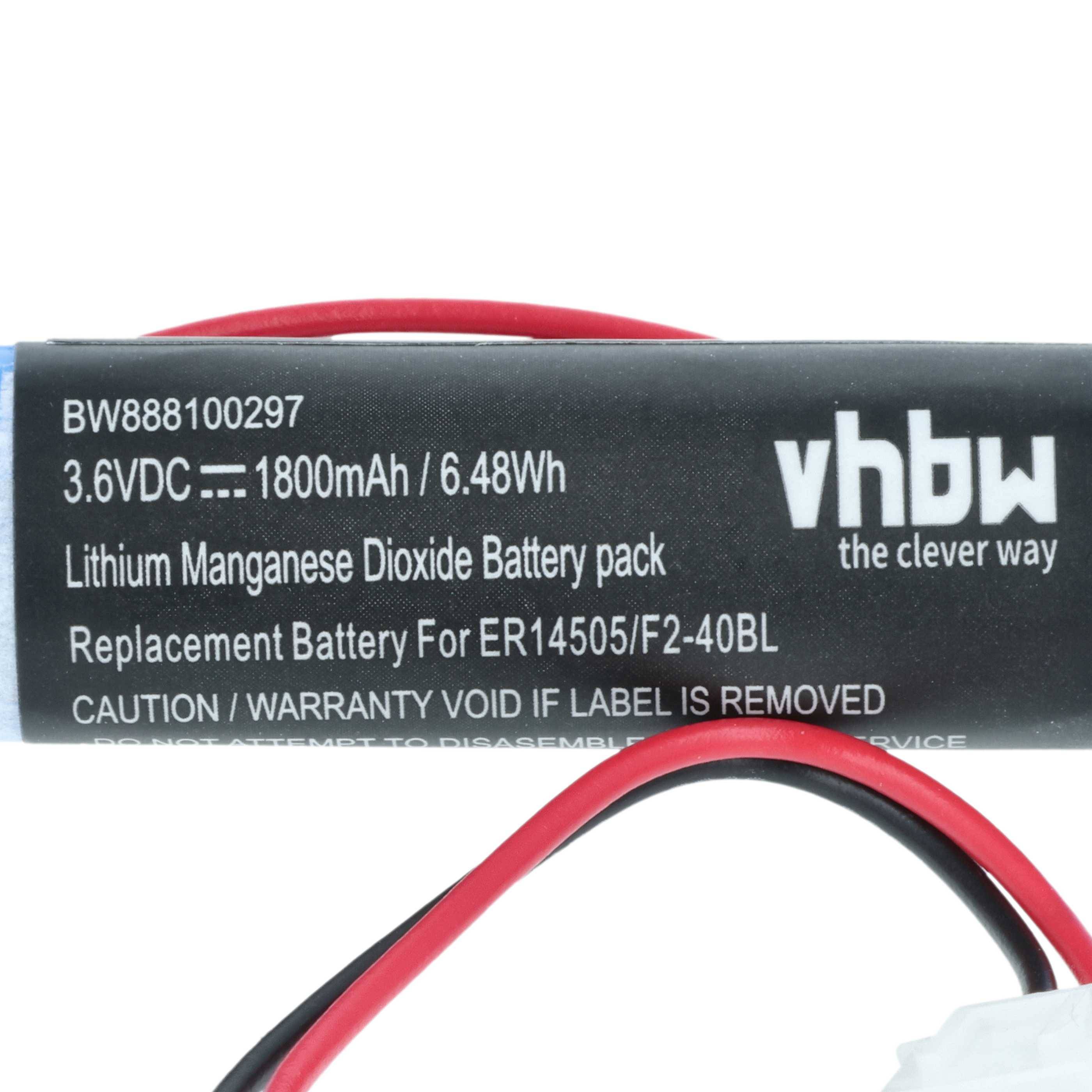 vhbw Batterie Ersatz für Mitsubishi T2282 für PLC Programmable Logic Controller (1800 mAh, 3,6 V, Li-SOCl2)