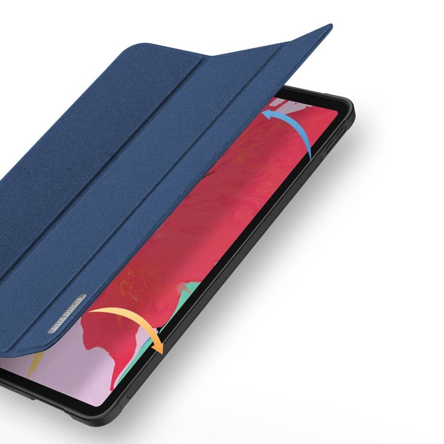 DUX DUCIS Buch Tasche Hartschale mit Smart Sleep Standfunktion für IPAD PRO 11" 2020 Tablethülle Blau