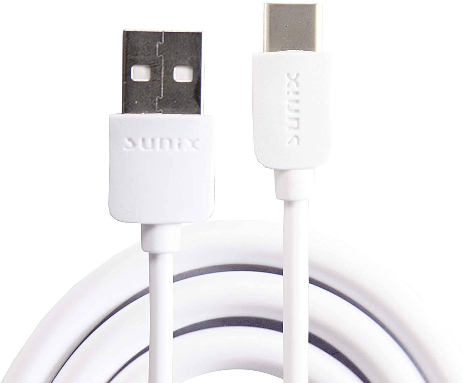 Sunix USB iOS 3A Datenkabel Ladekabel Smartphone Fast Charge Snyc Schnellladekabel kompatibel mit iPhone 11 PRO MAX, XR, XS, SE 2020 weiß