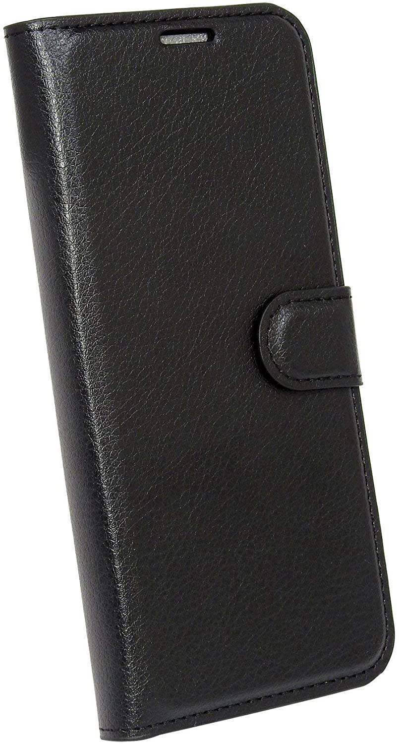 cofi1453® Buch Tasche "Fancy" kompatibel mit SONY XPERIA L4 Handy Hülle Etui Brieftasche Schutzhülle mit Standfunktion, Kartenfach Schwarz