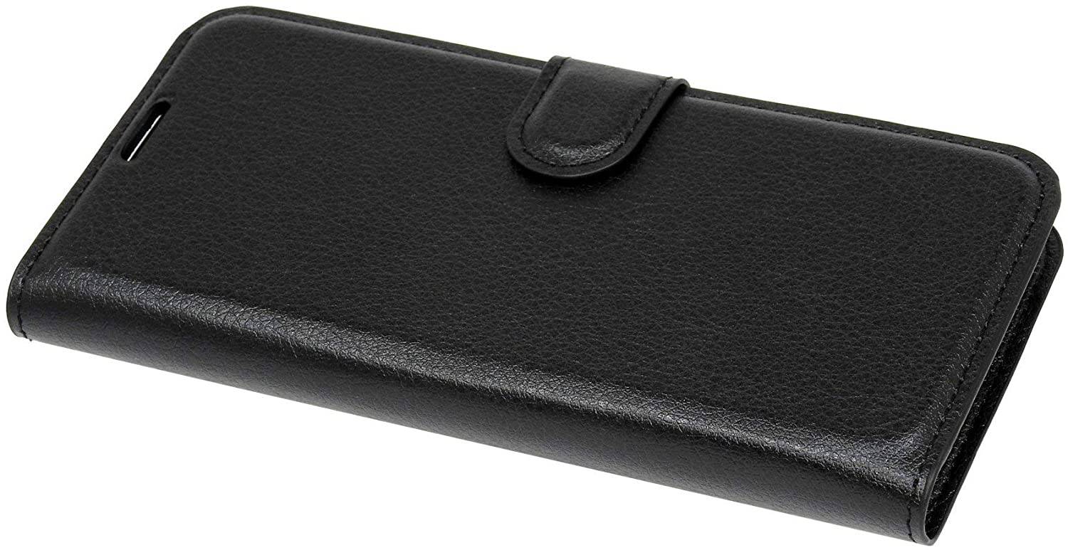 cofi1453® Buch Tasche "Fancy" kompatibel mit SONY XPERIA L4 Handy Hülle Etui Brieftasche Schutzhülle mit Standfunktion, Kartenfach Schwarz