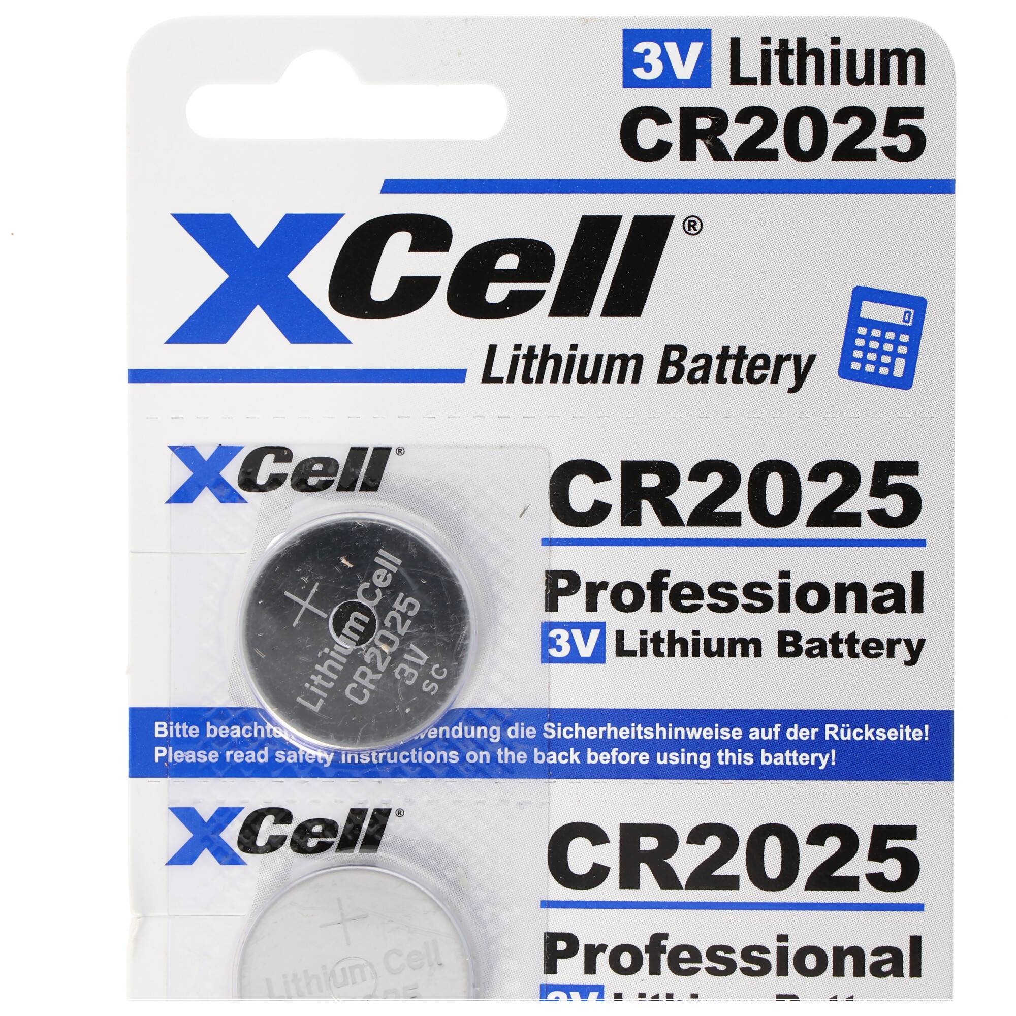 5er-Sparset CR2025 Lithium Batterie 3V, CR2025 Batterien im praktischen 5er Set