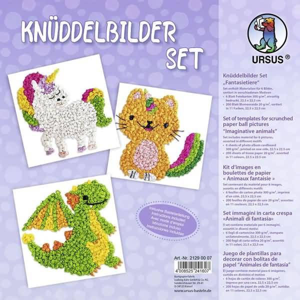 Knüddelbilder-Set 'Fantasietiere'