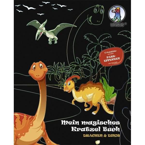 Mein magisches Kratzelbuch 'Drachen und Dinos'