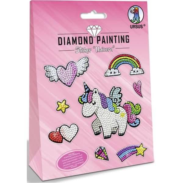 Diamond Painting Sticker 'Unicorn'