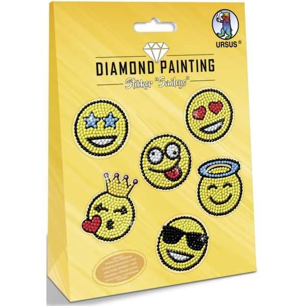 Diamond Painting Sticker 'Smileys'