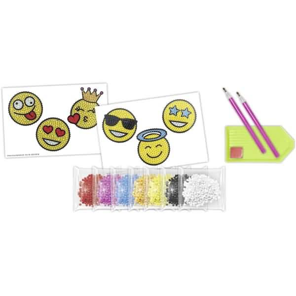 Diamond Painting Sticker 'Smileys'
