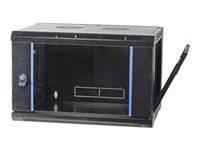 EFB 19" Wandgehäuse Flat Pack 12HE, Tiefe 600 mm, schwarz