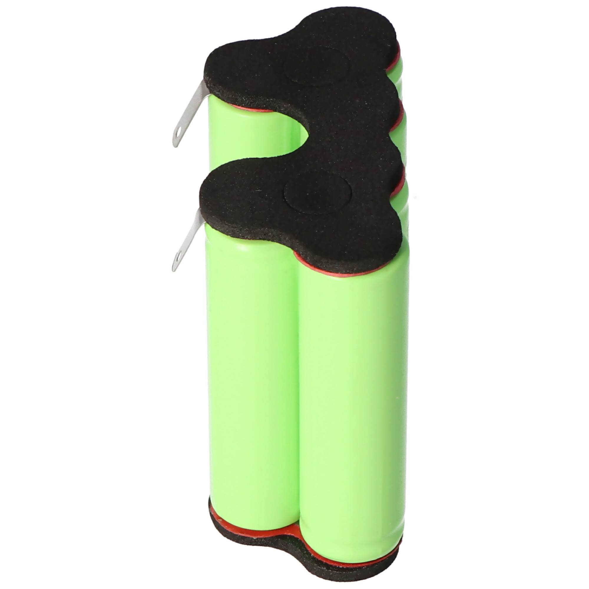 Akku passend für den AEG FM72 Akku, AEG Electrolux 6/AA 1300 NiMH 7,2V 2000mAh passend für AEG 900055106