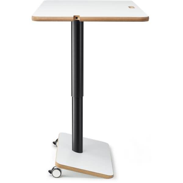 Sitz-/Stehtisch Spark BxTxH 80x62x67-113cm weiß/schwarz