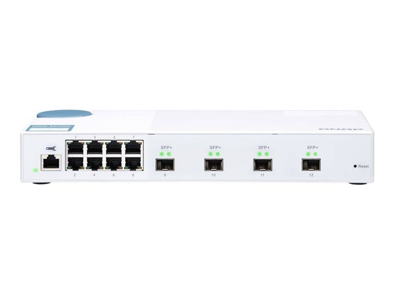 QNAP QSW-M408S - Switch - managed - 8 x 10/100/1000 + 4 x 10 Gigabit SFP+