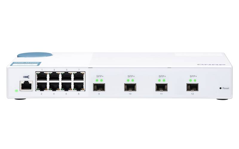 QNAP QSW-M408S - Switch - managed - 8 x 10/100/1000 + 4 x 10 Gigabit SFP+