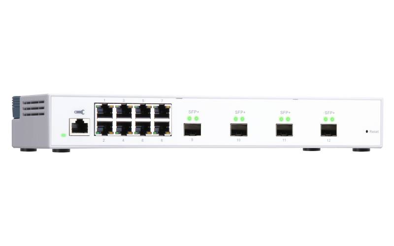 QNAP QSW-M408S - Switch - managed - 8 x 10/100/1000 + 4 x 10 Gigabit SFP+