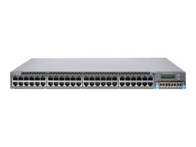 Juniper Networks EX Series EX4300-48T - Switch - L3 - managed - 48 x 10/100/1000 + 4 x 40 Gigabit QSFP+ - Luftstrom von hinten nach vorne