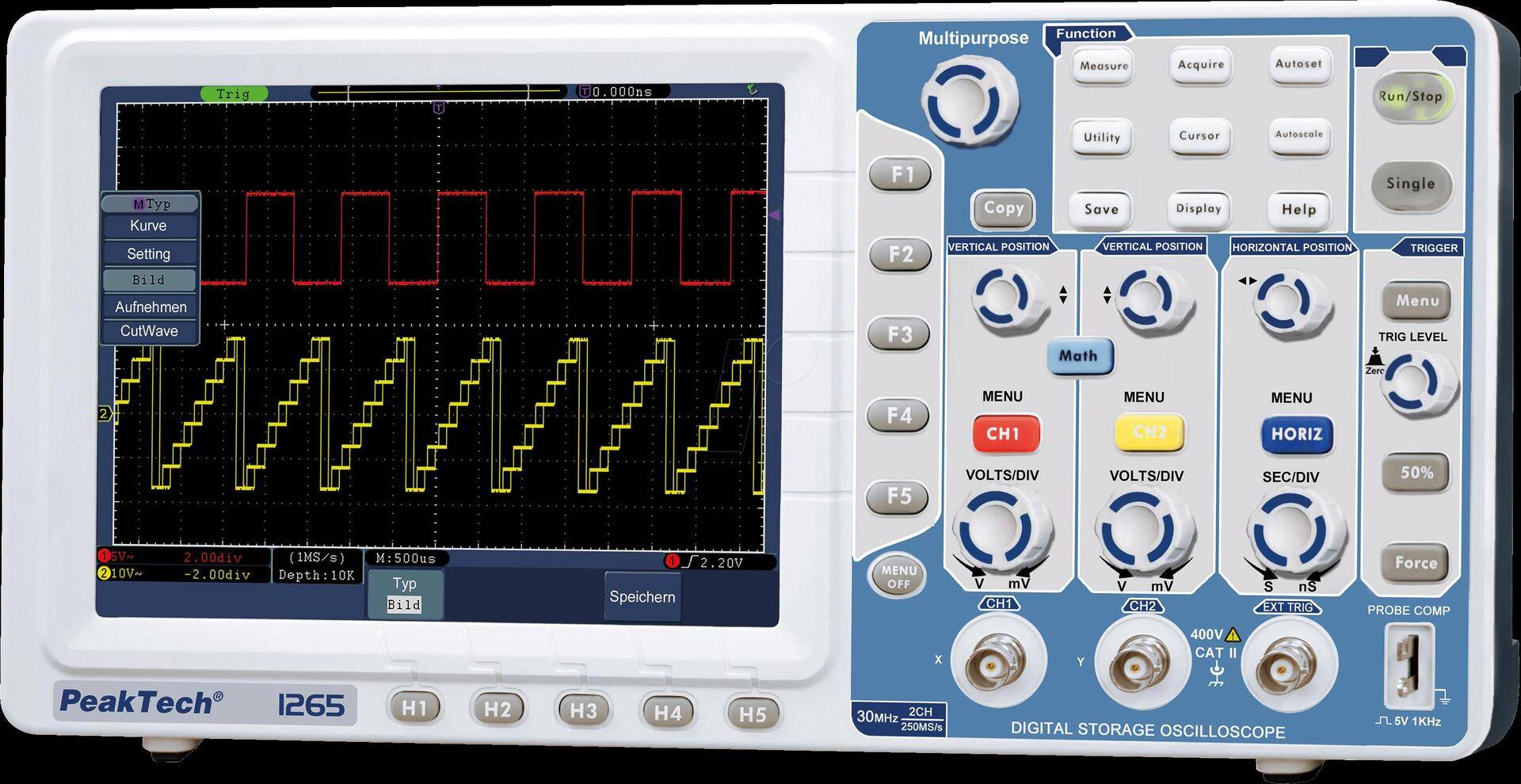 PeakTech Oszilloskop 2x30 MHz (PeakTech 1265)