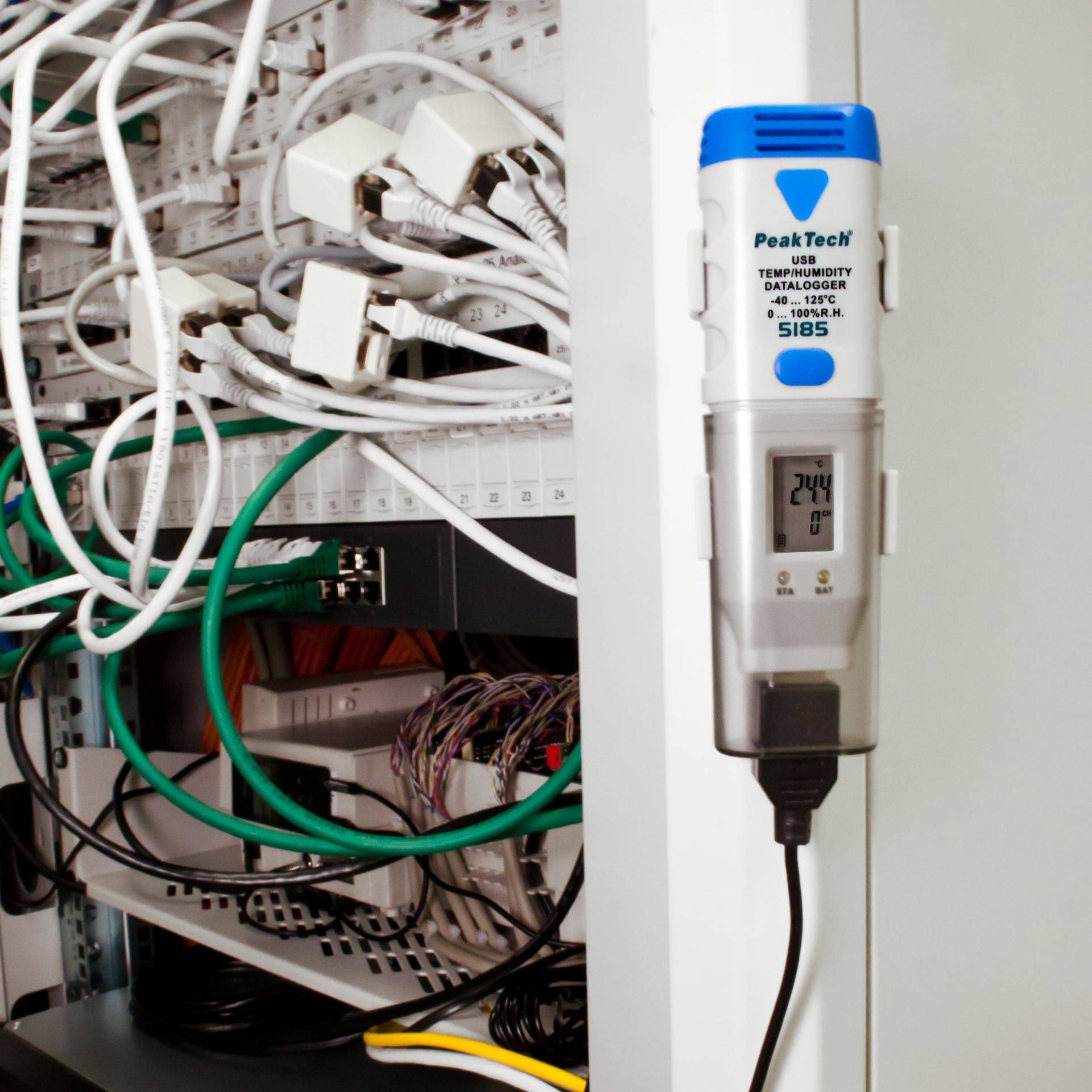 PEAKTECH USB-Datenlogger P 5185, Temperatur und Luftfeuchtigkeit
