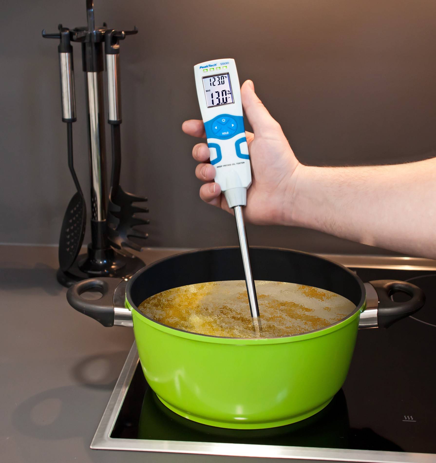 Frittieröltester ~ 0 … 40% TPM ~ 30 … 200°C