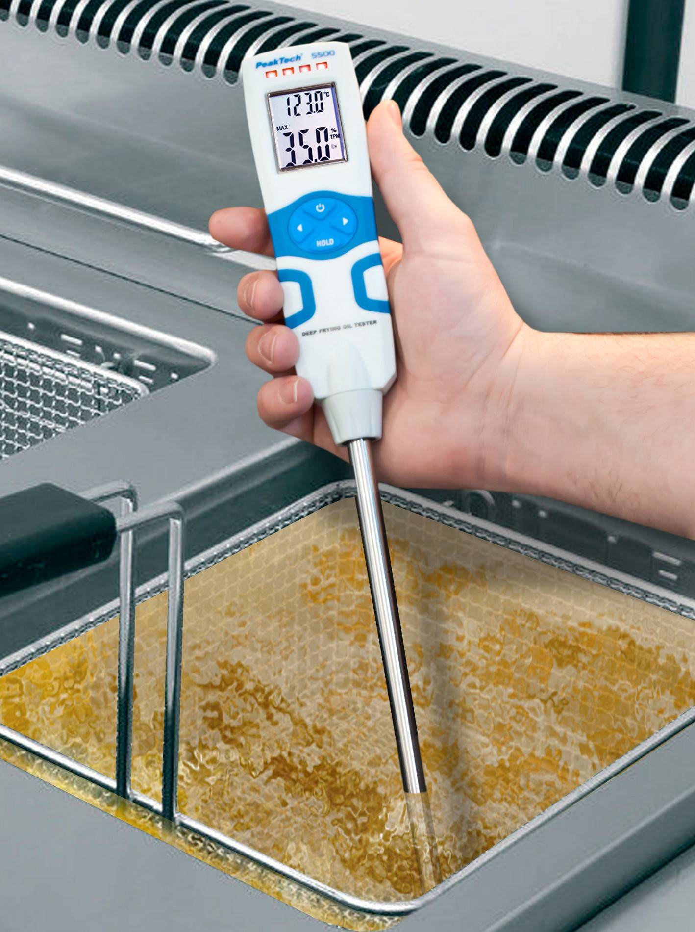 Frittieröltester ~ 0 … 40% TPM ~ 30 … 200°C
