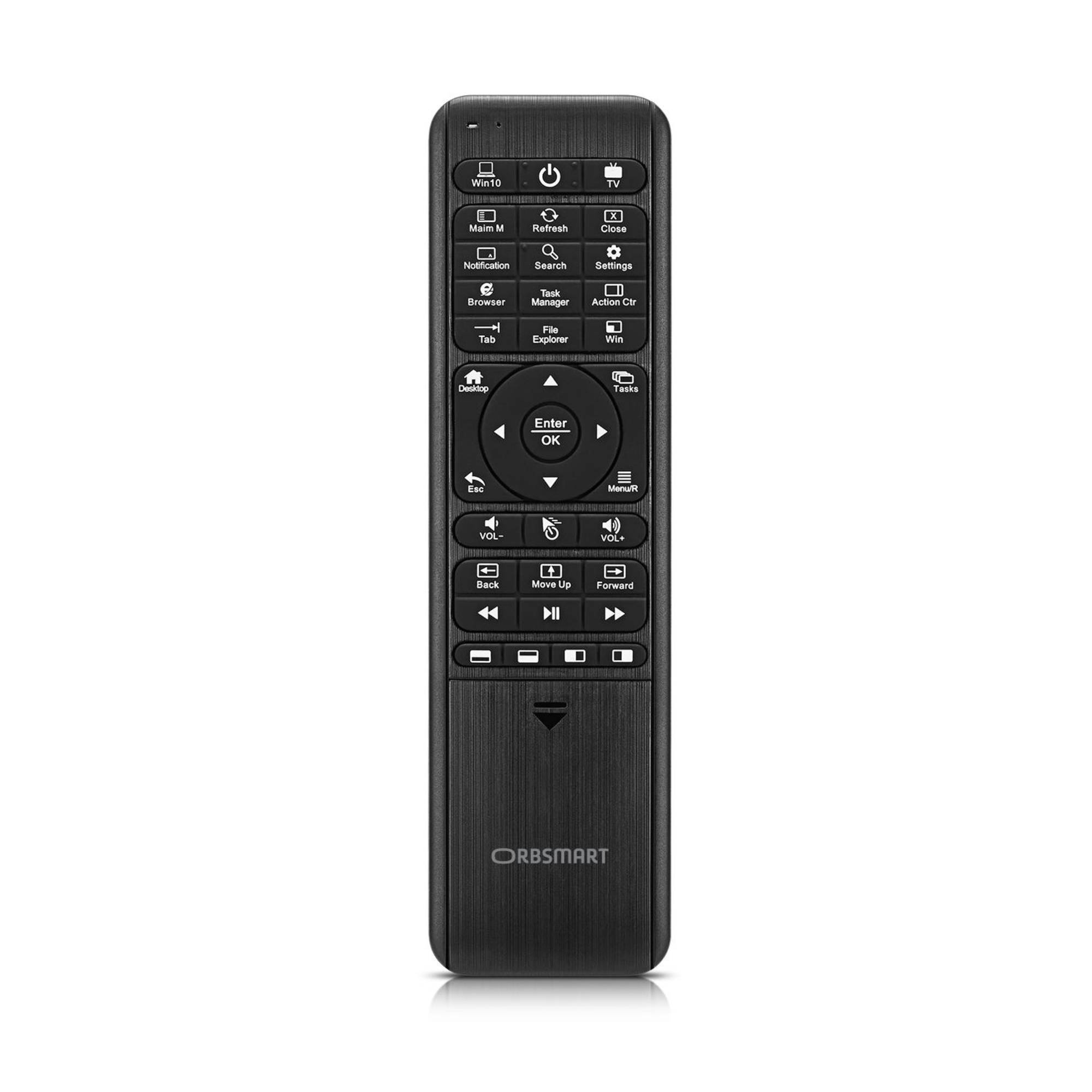 Orbsmart WA-1 Windows Air Mouse & PC-Fernbedienung mit beleuchteter QWERTZ-Tastatur und IR-Learning