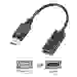 Orbsmart DisplayPort 1.2a auf HDMI 2.0 Adapter - 4K@60Hz (UHD) & 3D / (DP 1.2a) / Signalwander / Kabel / Stecker