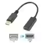 Orbsmart DisplayPort 1.2a auf HDMI 2.0 Adapter - 4K@60Hz (UHD) & 3D / (DP 1.2a) / Signalwander / Kabel / Stecker Orbsmart DisplayPort 1.2a auf HDMI 2.0 Adapter - 4K@60Hz (UHD) & 3D / (DP 1.2a) / Signalwander / Kabel / Stecker