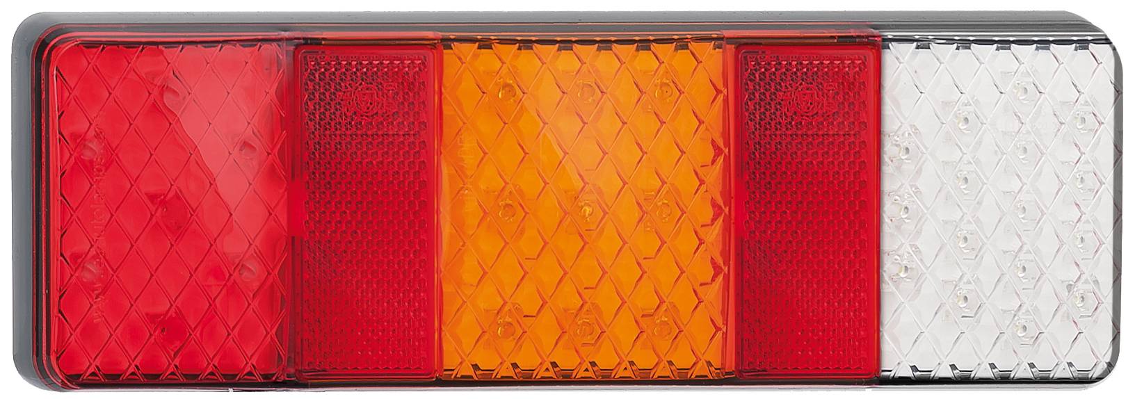 LED Heckleuchte, Brems- u. Schlusslicht, Blinker, Rückfahrleuchte, Rückstrahler, Serie 250