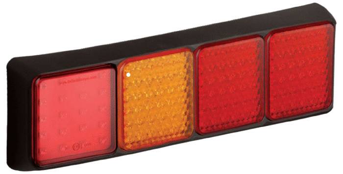 LED Kombinationsleuchte, 2 x Brems-, Rücklicht, Blinker, Nebelschlussleuchte, Serie 100, ECE