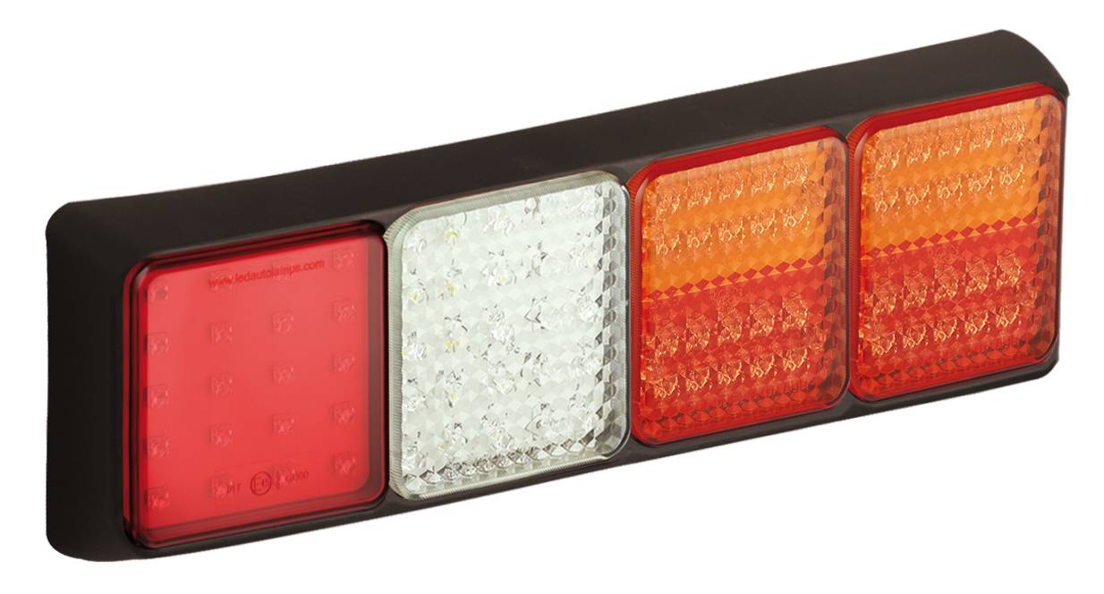 LED Rückleuchte, Rechts, 2 x Brems/Rücklicht/Blinker, Rückfahr- u. Nebelschlussleuchte, Serie 100