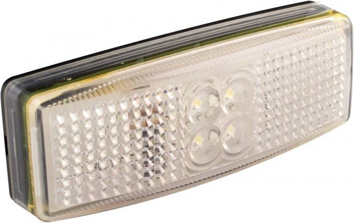LED Positionsleuchte mit Reflektor, Front, Weiß, Serie 1490