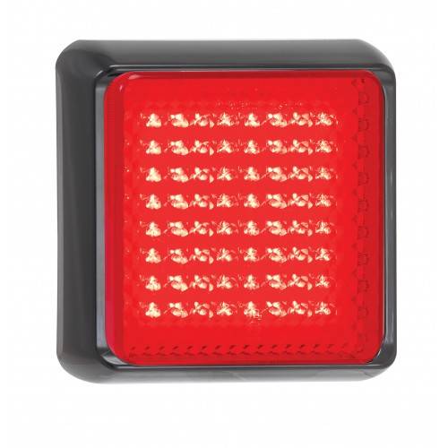 LED Bremslicht, Rücklicht, Serie 125, 12/24 Volt, 145 mm x 145 mm, ECE geprüft