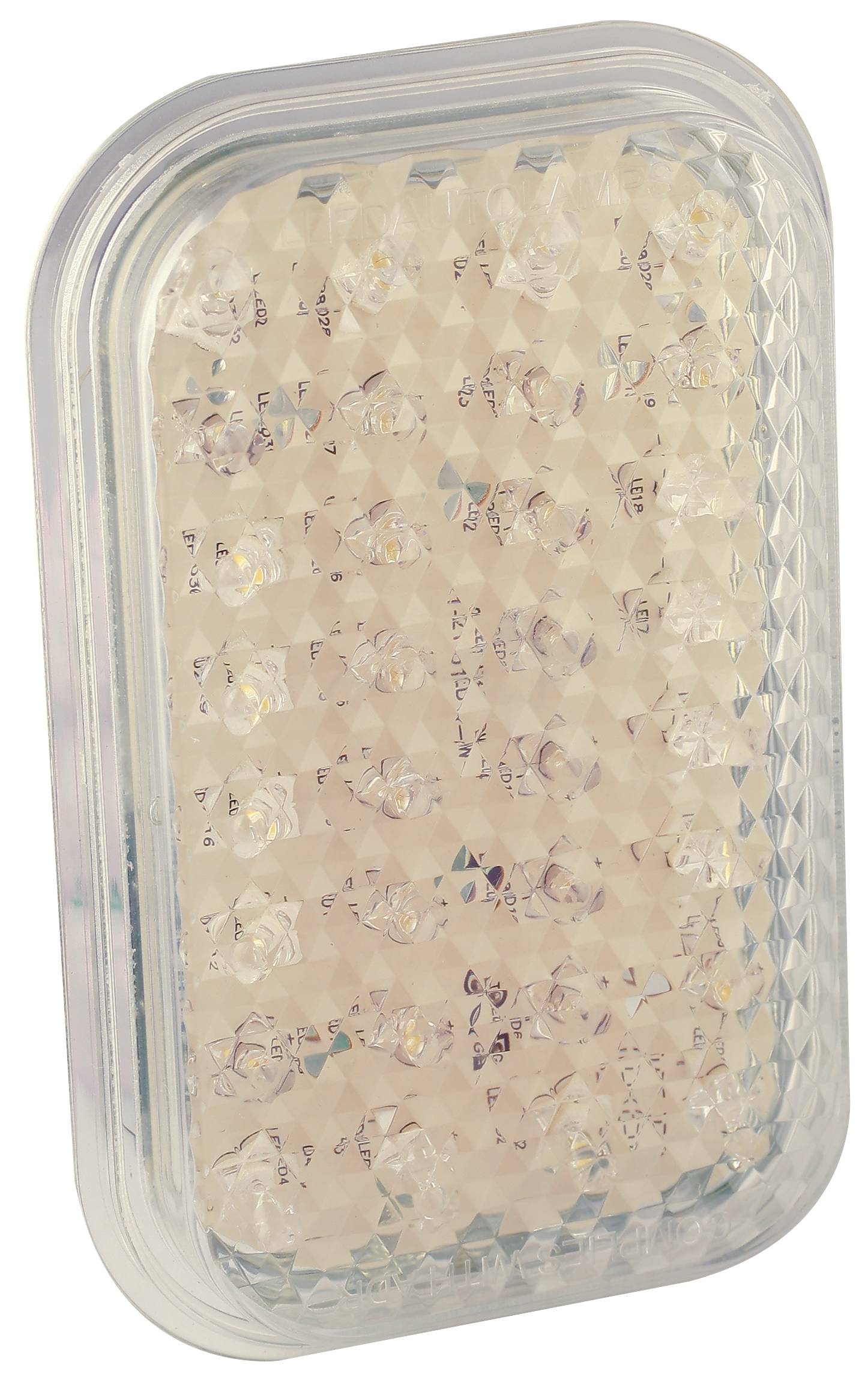 LED Rückfahrleuchte, Serie 130, 12/24 Volt, 134 mm x 86 mm, 3-PIN-Plug, ECE geprüft