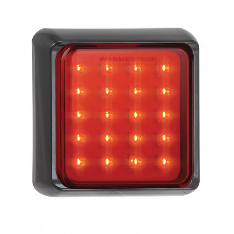 LED Nebelschlussleuchte, Serie 100, 12/24 Volt, 120 mm x 120 mm, ECE geprüft