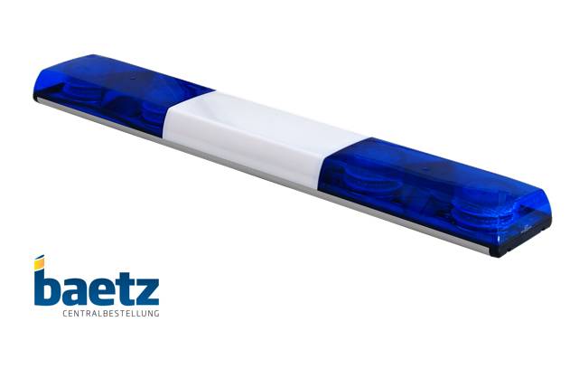 LED Blaulicht-Warnbalken Serie Germany, der Preissieger, Made in Germany! Größe: 1650mm, Farbe: Haube transparent / LED Blau