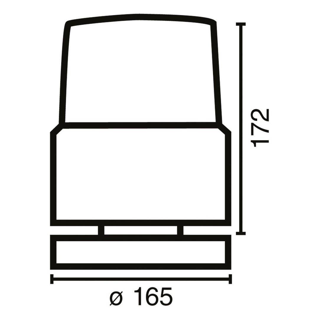 Hänsch Comet M LED Kennleuchte, Blau, Magnetmontage, 250 km/h