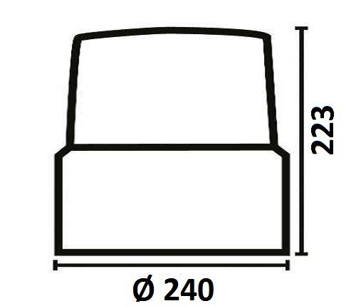 Hänsch Nova LED Kennleuchte, Gelb Festmontage