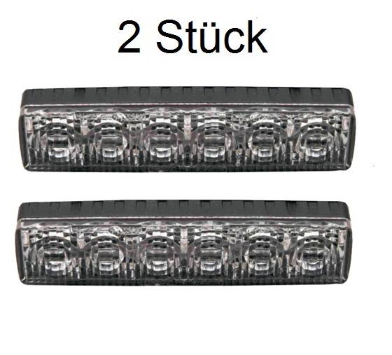 Sputnik SL LED Warnanlage, LED Front- und Heckblitzer Farbe: blau, Montage: Universalhalter