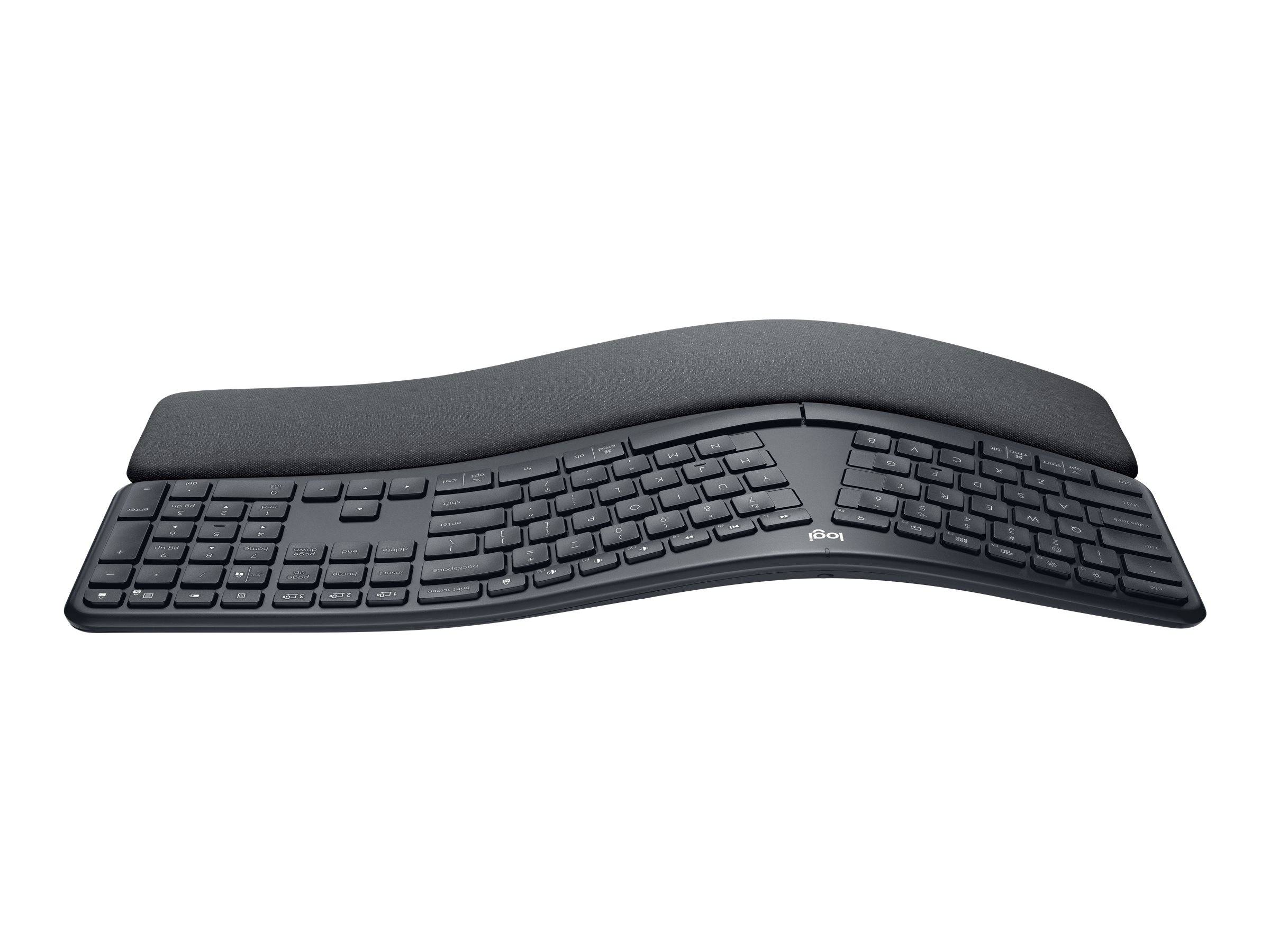 Logitech ERGO K860 - Tastatur - kabellos - 2.4 GHz, Bluetooth 5.0