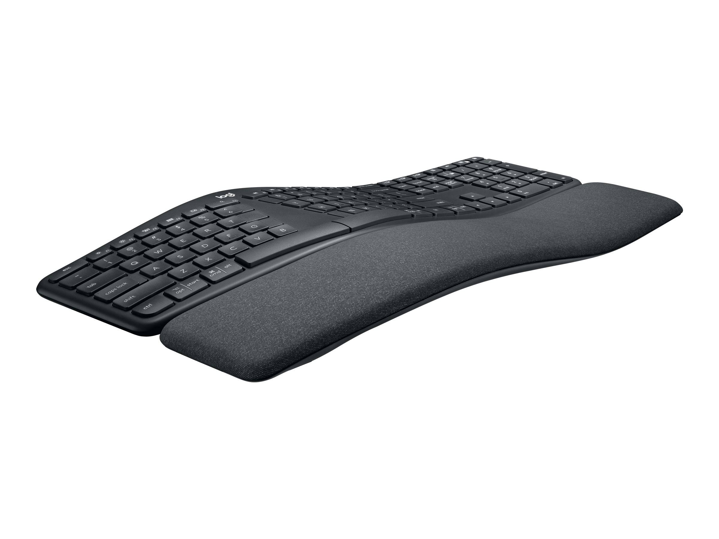 Logitech ERGO K860 - Tastatur - kabellos - 2.4 GHz, Bluetooth 5.0