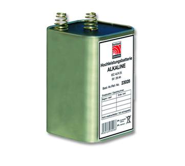 Alkalische Blockbatterie, 4R25, 6 Volt / 20 Ampere, Set = 20 Stück