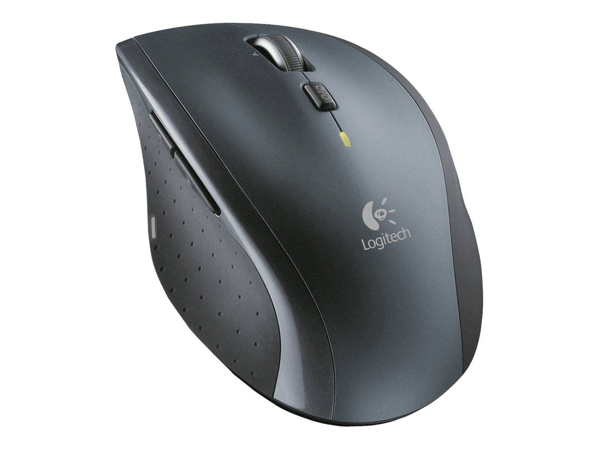 Logitech M705 - Maus - Für Rechtshänder - Laser - 7 Tasten - kabellos - 2.4 GHz - kabelloser Empfänger (USB)