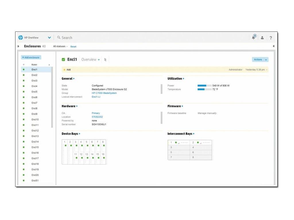 HPE OneView with iLO Advanced Flexible License